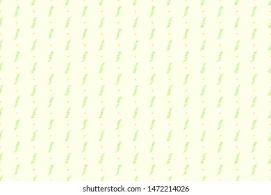 Seamless colorful pattern with branches and dots. Doodle for design