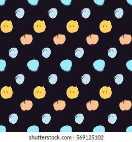 Seamless colorful pattern with circles
