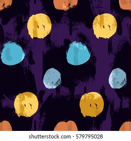 Seamless colorful pattern with circles