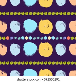 Seamless colorful pattern with circles