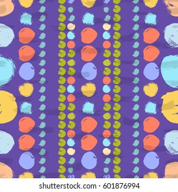 Seamless colorful pattern with circles