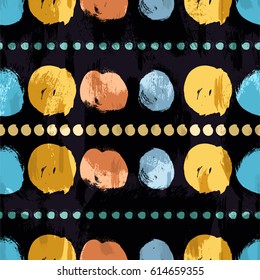 Seamless colorful pattern with circles
