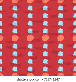 Seamless colorful pattern with circles