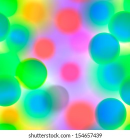 Seamless colorful pattern with circles in candy colors, vector illustration. 