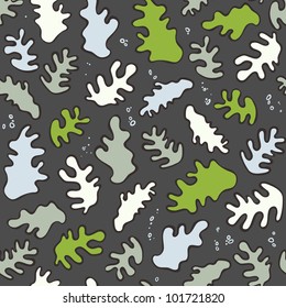 seamless colorful pattern with coral