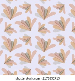 Seamless colorful pattern flat vector, Abstract flowers seamless pattern