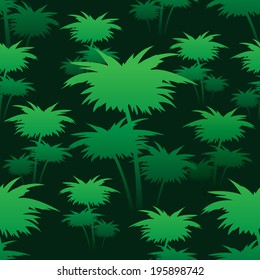 seamless colorful pattern with green palm trees