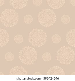 Seamless colorful pattern with hand drawn mandalas.