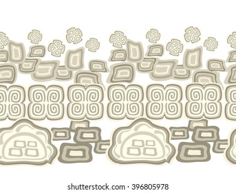 Seamless colorful pattern in Indian style. EPS10 vector illustration