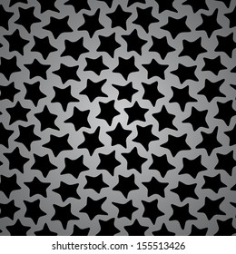 Seamless colorful pattern made of abstract dancing stars