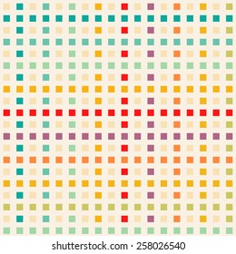 Seamless colorful pattern made with little squares