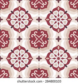Seamless colorful pattern in oriental style. Islam, Arabic, Asian motifs