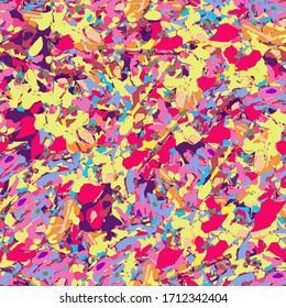 The seamless colorful pattern with shapes, lines, spots, imprints, dots and design elements. Hand drawn overlapping background for your design.Textile, blog decoration, banner, poster, wrapping paper.