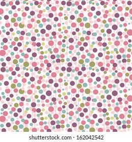 seamless colorful pattern in style polka dot