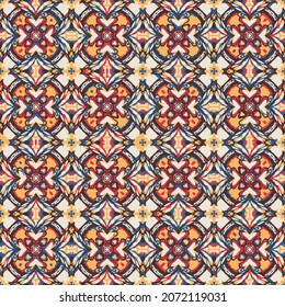 Seamless colorful pattern for textile, design and backgrounds. Abstract spring summer floral texture background.