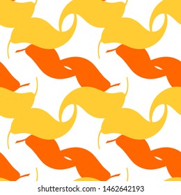 Seamless colorful pattern with tree leaves. Abstract nature background for textile, web, stationery, fabric, clothing, scrapbook.