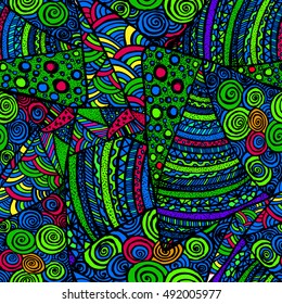 Seamless colorful pattern. Vector