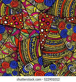 Seamless colorful pattern. Vector