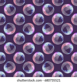 Seamless colorful pattern. Vector abstract background with bubble