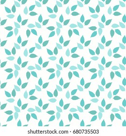Seamless colorful pattern. Vector background with leaves