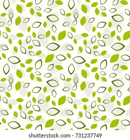 Seamless colorful pattern. Vector floral background with abstract flowers. Patterned paper for scrapbook albums. Memphis style