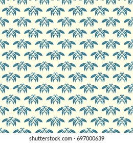 Seamless colorful pattern. Vector wallpaper in retro style. Ornate vintage background