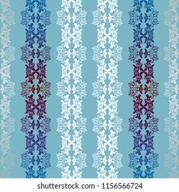 Seamless colorful pattern. Vintage decorative elements. Hand drawn background. Islam, Arabic, Indian, ottoman motifs. 