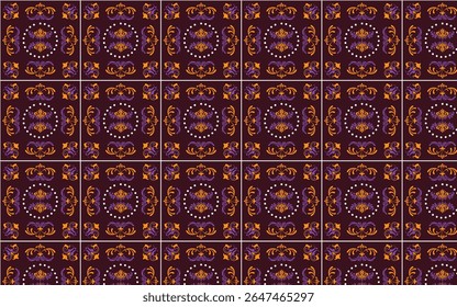 Patrones coloridos sin fisuras en estilo azulejo. Patrón sin fin se puede utilizar para baldosas de cerámica, Fondo de pantalla, linóleo, textil, fondo de página de Web. Vector