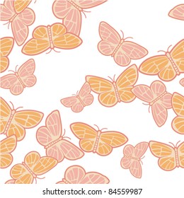 seamless colorful patterns with butterflies