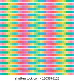 Seamless colorful pixel geometric pattern vector