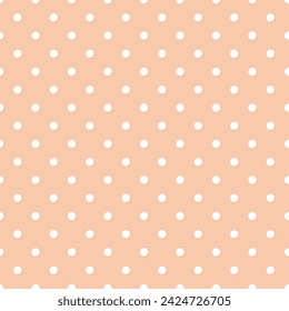 Seamless colorful polka dot pattern vector