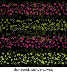 Seamless Colorful Polka dots background Pattern Mandala ornament. 