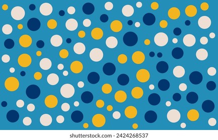 Seamless colorful polka dots background