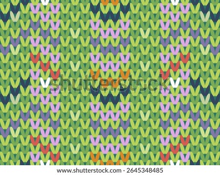 Seamless colorful polka dots pattern with abstract circles for fabric and wallpaper design, Seamless knitted fabric pattern