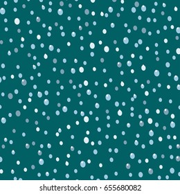 Seamless colorful rain drops pattern background vector water blue nature raindrop abstract illustration