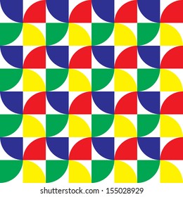 Seamless Colorful Retro Pattern