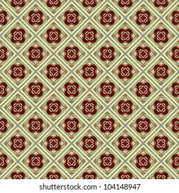 Seamless colorful retro pattern background, vector illustration