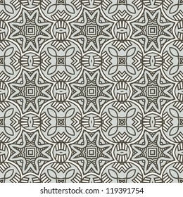 Seamless colorful retro pattern background, vector illustration