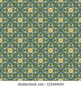 Seamless colorful retro pattern background, vector illustration