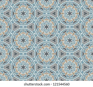 Seamless colorful retro pattern background, vector illustration