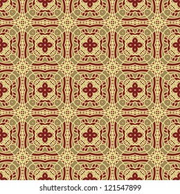 Seamless colorful retro pattern background, vector illustration