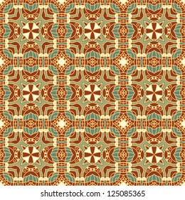 Seamless colorful retro pattern background