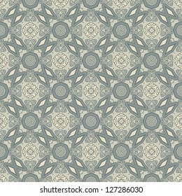 Seamless colorful retro pattern background