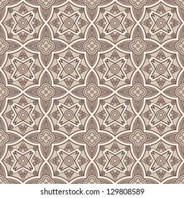Seamless colorful retro pattern background, vector illustration