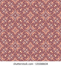 Seamless colorful retro pattern background, vector illustration