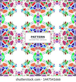 Seamless colorful retro pattern background, vector illustration