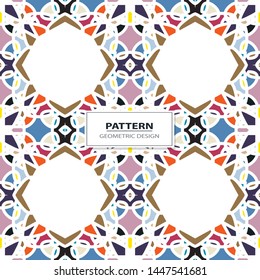 Seamless colorful retro pattern background, vector illustration