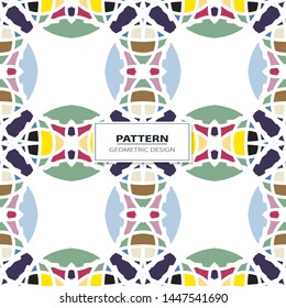 Seamless colorful retro pattern background, vector illustration