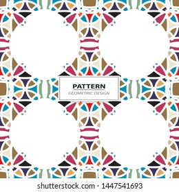Seamless colorful retro pattern background, vector illustration
