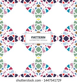 Seamless colorful retro pattern background, vector illustration